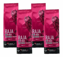 4 x 250 g - Café en grain - Inde Raja 100% Robusta - COSMAI CAFFÈ