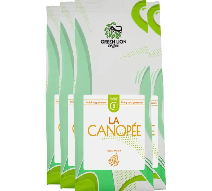 4 x 250 g - Café en grain - La Canopée - GREEN LION COFFEE