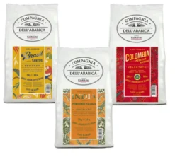 3 x 250 g - Café en grain - Pack Colombia India Brazil - CORSINI