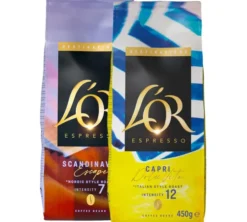 2 x 450 g - Café en grain – Pack découverte Duo Capri & Scandinavia – L’OR