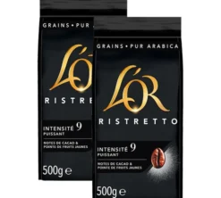 2 x 500 g - Café en grain - Ristretto - L'OR
