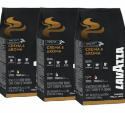 3 x 1 kg - Café en grain - Crema & Aroma - LAVAZZA
