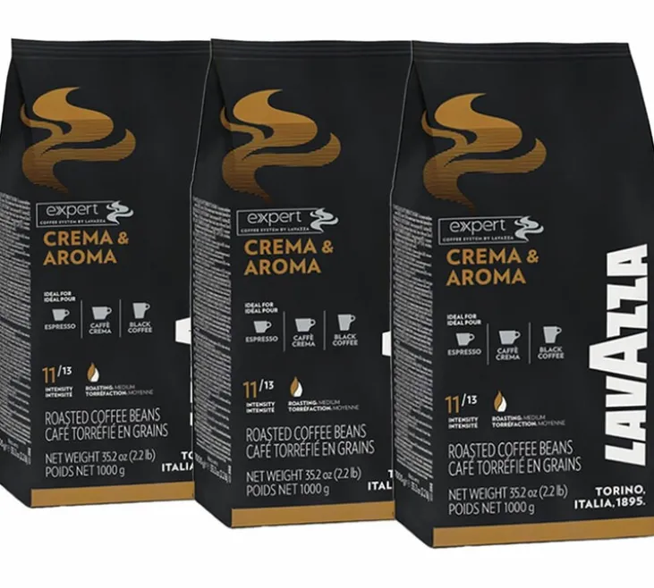 3 x 1 kg - Café en grain - Crema & Aroma - LAVAZZA