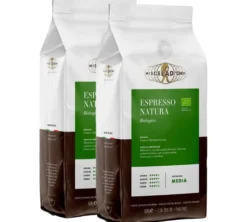 2 x 1 kg - Café en grain - Espresso Natura Bio - MISCELA D'ORO