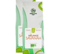 2 x 1 kg - Café en grain - Le Mélange Savanah Bio - GREEN LION COFFEE