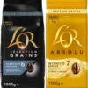 2 X 1 kg - Café en grain – Pack découverte Absolu & Sélection Arabica – L’OR