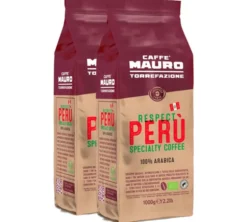 2 x 1 kg - Café en grain - Respect Perù Bio - CAFFÈ MAURO